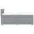 Vidaxl Box spring postelja z vzmetnico svetlo siva 90x190 cm blago