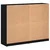 Regal za knjige s vratima crni 136x37x109 cm konstruirano drvo
