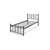 Woody Fashion Single Bedstead K01 - Black (90 x 190)