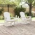 Adirondack ljuljačke 2 pcs Bijelo HDPE