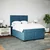vidaXL vidaXL Box spring postelja z vzmetnico modra 140x190 cm žamet, (21310449)