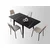 Hanah Home Trpezarijski sto Totem 80x75x80cm Crni