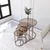 Hanah Home Milas 4 set stolića (umetnuti), antik/bronzana (4 kom)