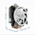 Kuler CPU-HURACAN-ARGB-X130 LED UNI 150W 120mm.Fan +/-1600rpm 26dBa LGA 775/115x/1200/AMD sivi