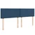 Vidaxl Box spring postelja z vzmetnico modra 200x200 cm blago