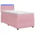 vidaXL Postelja boxspring z vzmetnico Roza 90 x 190 cm Žamet