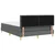 Vidaxl LED Box Spring Postelja Temno siva 160 x 200 cm blago