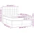 Vidaxl Box spring postelja z vzmetnico LED temno siva 140x190 cm blago