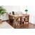 Hanah Home radni sto Vesper, 130 cm, travertin / orah Venezia