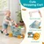 Costway Igralni set supermarket 76 kosov modre barve