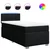 VIDAXL Box spring postelja z vzmetnico črna 100x200 cm blago