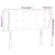 Vidaxl Vzglavje z ušesi krem 93x23x78/88 cm blago