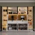 Hanah Home Nero Quad vitrina za kafe kutak sa LED osvetljenjem 240 × 190 × 44 cm, bela