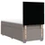 Vidaxl Box spring postelja z vzmetnico taupe 100x200 cm blago