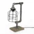 Opviq Stona lampa E27 Socket, Crno-Srebrna