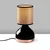 Opviq Stona lampa 8012, 17x17x33 cm, IP20, Crno-smeđa