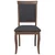 vidaXL Jedilni stoli z blazinami 2 kosa Brown Solid Wood Rubber