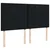 VIDAXL Box spring postelja z vzmetnico črna 180x200 cm blago