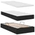 Krevet s od storage s uzglavljem Crna 200 x 200 cm Tkanina