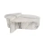 Hanah Home Klub sto-set Orion, 90x60x30, 85x30x35cm, 2 komada, Sivi