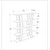 Hanah Home Polica 120x120x25cm Crno-Zlatna