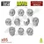 Green Stuff World GSTU363438 3D komplet človeških lobanj iz smole
