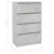 Komoda siva boja betona 60 x 35 x 98,5 cm od konstruiranog drva