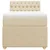 vidaXL vidaXL Box spring postelja z vzmetnico krem 100x200 cm blago, (21291888)