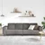 Sofa Svijetlo siva 250 x 77 x 76 cm Kordura tekstil