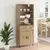 Highboard s ladicama Umjetnički hrast 69,5 x 34 x 180 cm