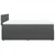 Vidaxl Box spring posteljni z vzmetnico temno siv 140x190 cm blago