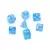 Kockice Chessex - Borealis - Polyhedral - Sky Blue & White (7)