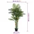 Vidaxl Umetna palma s 3 debli zelena 180 cm PP