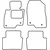 Textile car mats Mazda 3 2013-2019