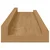 Vidaxl Stenska polica 4 szt. Rjava 40 x 9 x 3 cm Konstruiran les