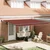 Vidaxl Vlečna tenda Oranžna in Rjava 450 x 300 x 165 cm
