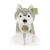 Plišasti pes husky sedeč 23 cm SOFT COLLECTION