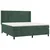 Vidaxl Box spring postelja z vzmetnico temno zelena 180x200 cm žamet