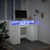 Radni stol LED bijeli 120 x 55 x 91 cm od konstruiranog drva