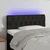 Vidaxl LED posteljno vzglavje črno 100x7x78/88 cm blago