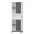 Hanah Home polica za knjige Venaro Large, 60 cm, bela / orah
