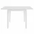 Vidaxl Raztegljiva jedilna miza MDF (80-120)x80x74 cm bela