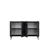 Hanah Home komoda Nota 120, 120 cm, antracit / srebrna