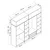Hanah Home Garderober Kale-5138, 270x235x52 cm, Beli