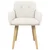 Trpezarijske stolice 2 pcs Bouclé Krem 59 x 57 x 85 cm