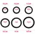 SuperLove Premium Wide Silicone Erection Cock Ring Kit Black