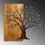Wallity Zidna dekoracija Mysterious Tree-371-A, 60cmx58cmx3cm, Hrast