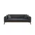 Atelier del Sofa Trosed na razvlačenje Cofi 90x80x222cm Antracit