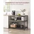 Songmics Kuhinjska polica 60x120x90 cm rjava