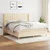 vidaXL vidaXL Box spring postelja z vzmetnico krem 180x200 cm blago, (20894336)